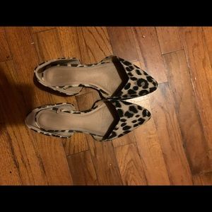 Old navy leopard slip on flats